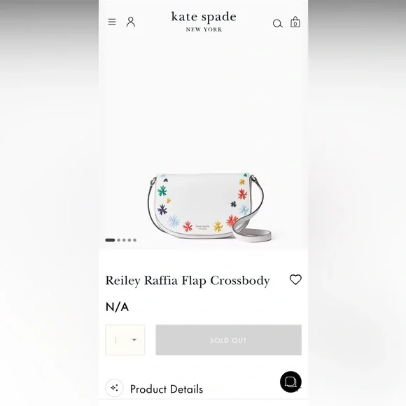 Kate Spade Reiley Raffia Crossbody Purse - Picture 5 of 7